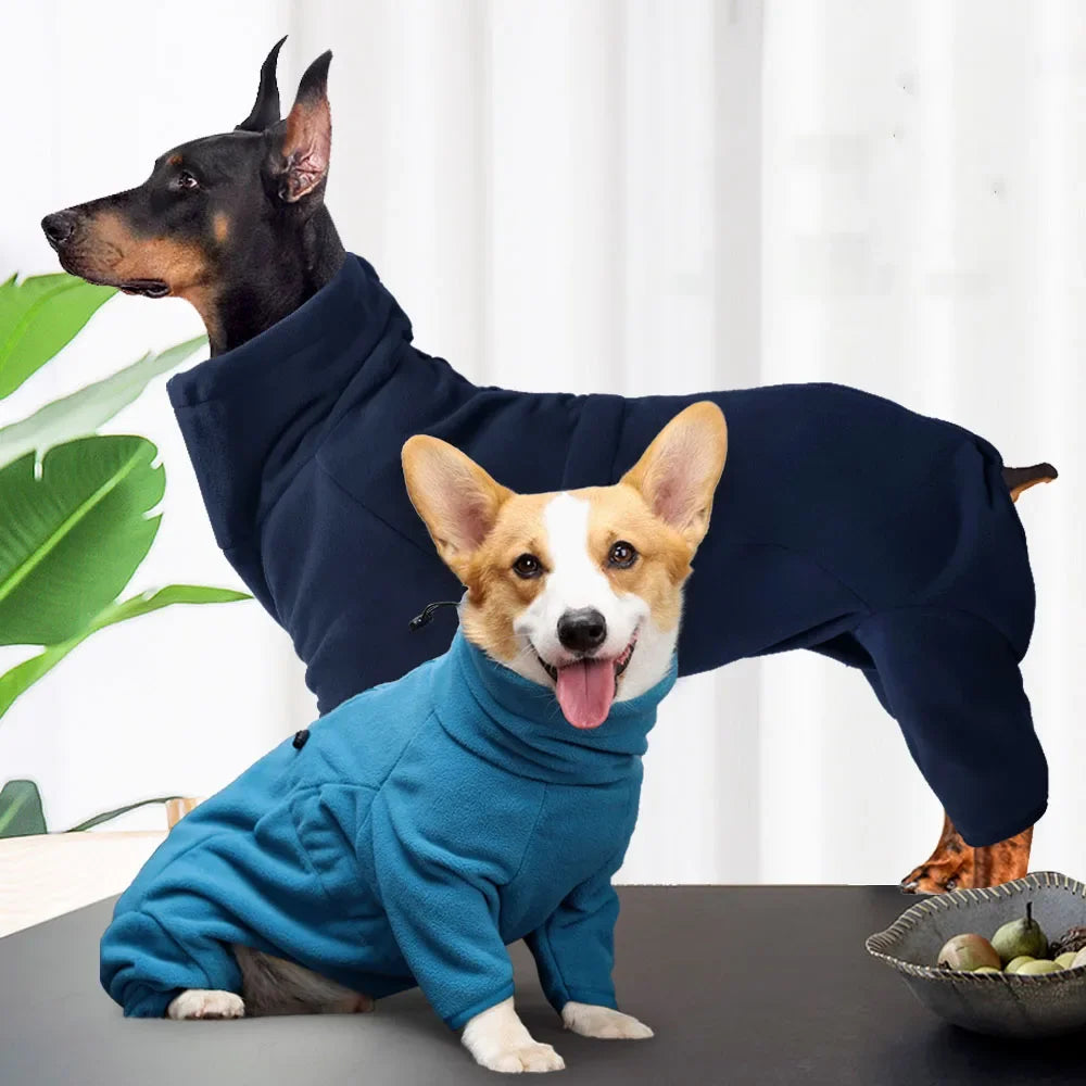 Fleece Dog Pajamas – Soft Thick Winter Pullover