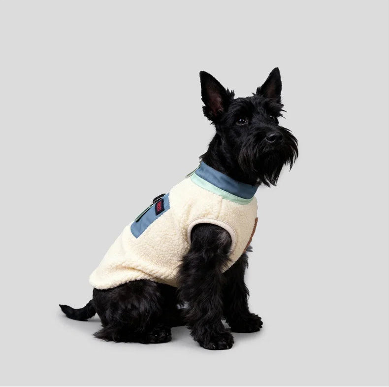 Sherpa-Lined Dog Vest – Winter Coat for Small Breeds