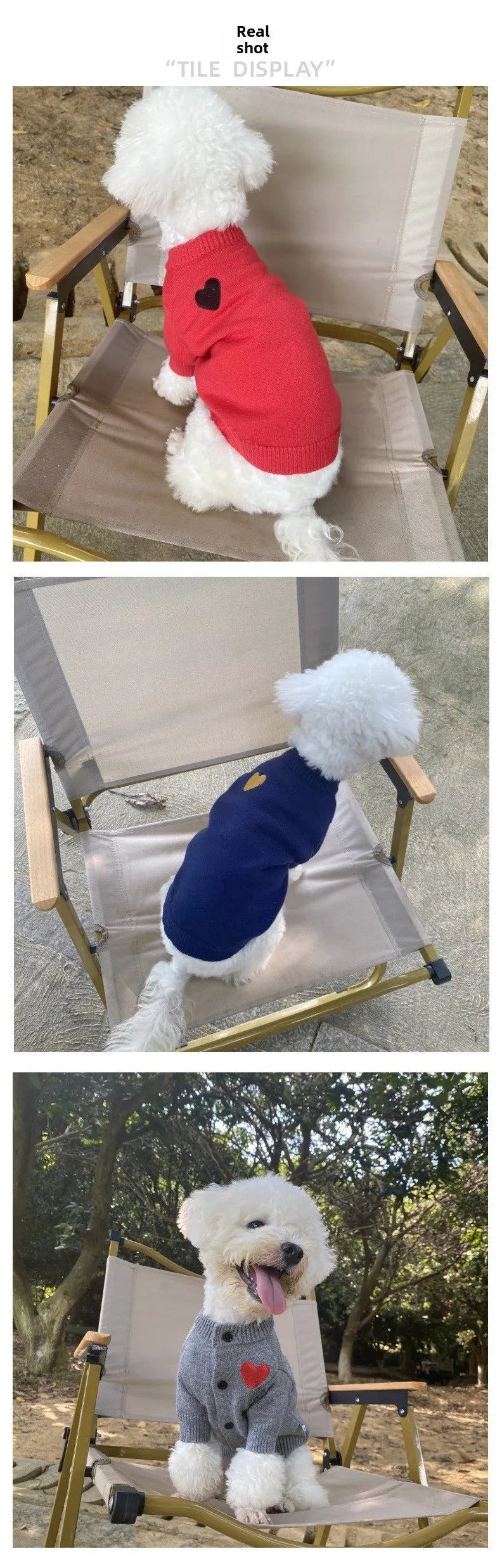 Love Print Dog Hoodie – Cozy Sweater for Small & Medium Dogs